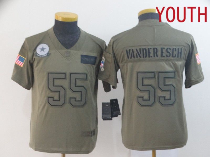 Youth Dallas cowboys #55 Vander esch Nike Camo 2019 Salute to Service Limited NFL Jerseys->youth nfl jersey->Youth Jersey